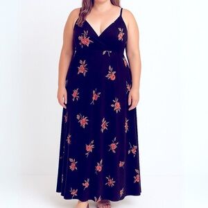 Nine‎ Britton Willow floral maxi dress black – 1X